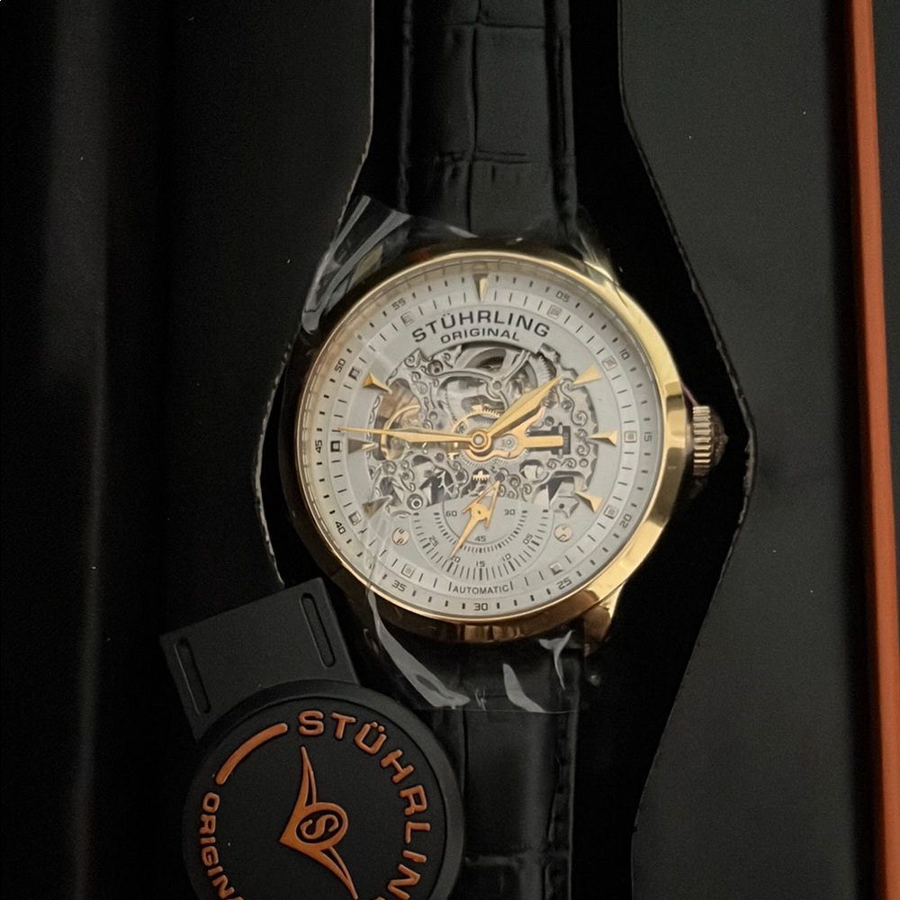 Stuhrling Gold and Black Watch